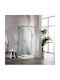 Tema Kabine für Dusche mit Schieben Tür 80x80x180cm Klarglas Chrom
