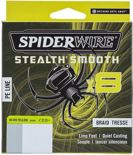Spiderwire Stealth Smooth 8 Yellow Line 0.13mm 12.7kg 300m