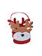 XMASfest Weihnachtlich Brotkorb Stoff L16xB15xD6cm.