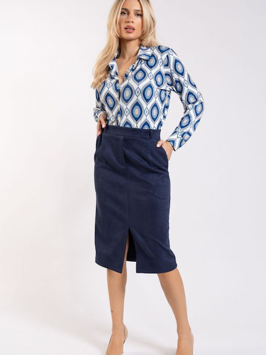 BelleFille Midi Skirt Blue Marine