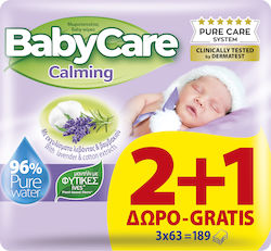 BabyCare Calming Μωρομάντηλα 3x63τμχ