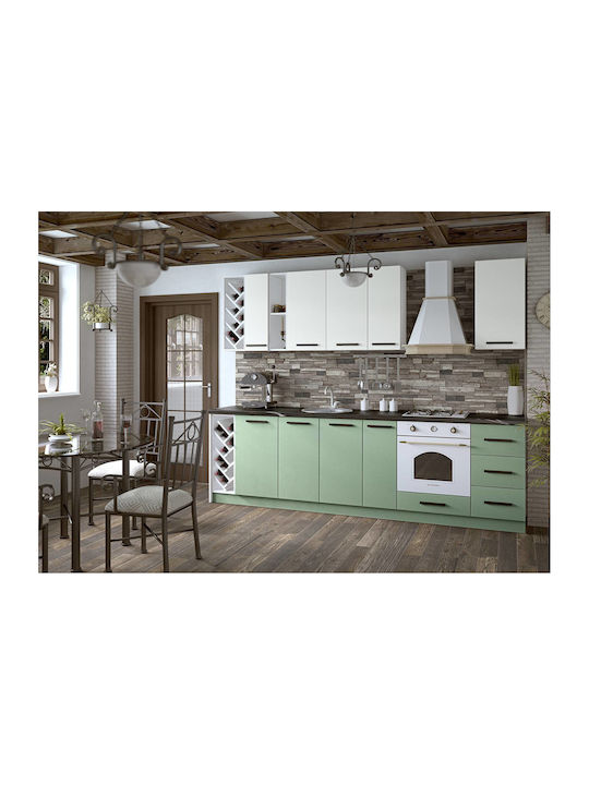 Kitchen Cabinet Set Wall & Floor Green 560x60x217pcs
