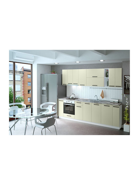 Set Dulapuri de Bucătărie Suspendate & de Podea Krem 560x60x217buc