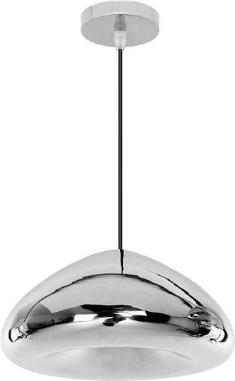 Toolight Pendant Light Silver with Socket E27