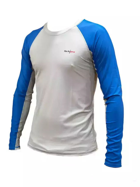 Tech Pro Men's Long Sleeve Sun Protection Shirt Blue