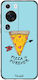Pizza Is Forever Umschlag Rückseite Silikon Mehrfarbig (Huawei P60 Pro)