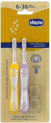 Chicco Baby Toothbrush for 6m+ 2pcs