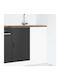 Dulap pentru Chiuvetă Negru 80x46x81.5buc