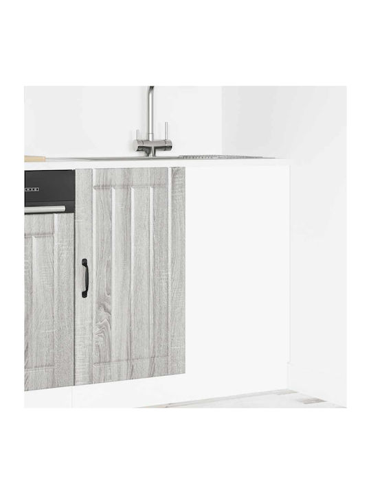 Lucca Ντουλάπι Νεροχύτη Γκρι Sonoma 80x46x81.5εκ.