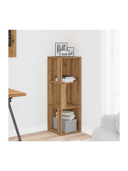Corner Bookcase Artisan Oak 33x33x100cm