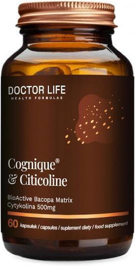 Doctor Life Cognique & Citicoline 500mg Besondere Nahrungsergänzungsmittel für die Speicher & Konzentration 60 Stück