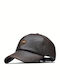 Luciano Faketti Men's Baseball Cap Artificial Leather Adjustable Sun Protection & Elastic Fit Outdoor Activities Brown