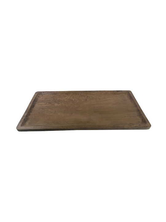 Nakaro Wood Πλατώ Σερβιρίσματος Ξύλινο Καρυδί 80x40x5εκ.