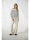 Women's Jean Trousers Ecru
