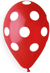13" Red White Polka Dot Balloon 25pcs 13" Red White Polka Dot Balloon 25pcs