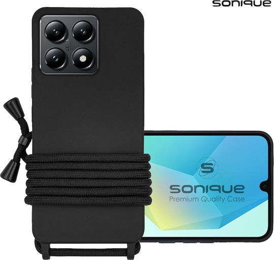 Силиконов калъф с връзка Carryhang Sonique Xiaomi Xiaomi 14t Pro Черен