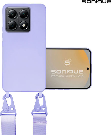 Silicone Case Strap Carryhang Sonique Xiaomi Xiaomi 14t Pro Lilac
