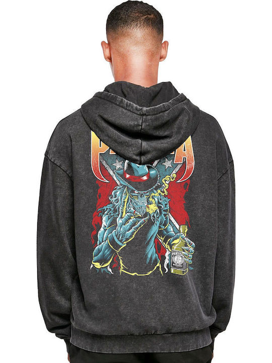 Oversized Premium Hoodie Pantera Rock Avenue Black