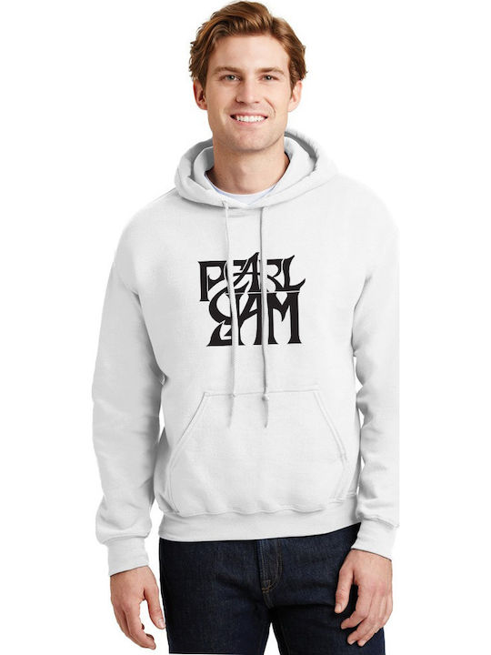 Hoodie Pearl Jam Band Logo Kunst Rock Avenue Weiß
