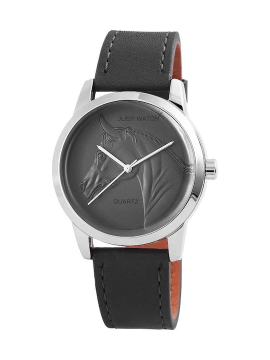 Just Watch Uhr Batterie mit Lederarmband