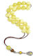 Roloi Komboloi Worry Beads with 10 Amber Beads Length 26cm Yellow