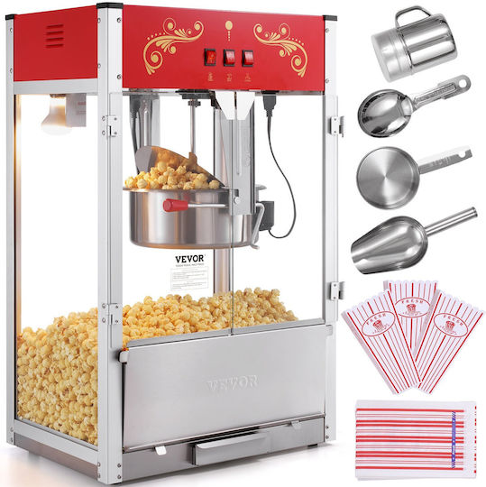 Vevor Commercial Popcorn Machine 1615W 56.6x39.2x86.2cm