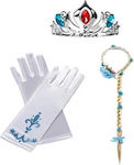 Carnival Gloves Blue Frozen Princess