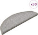 Vidaxl Treppenmatten 30 Stück Hellgrau 56x17x3 ...