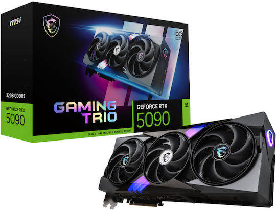 MSI GeForce RTX 5090 32GB GDDR7 Gaming Trio OC Κάρτα Γραφικών