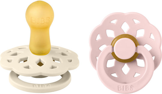 Bibs Boheme Πιπίλες Καουτσούκ Ivory/Blossom για 6+ μηνών 2τμχ