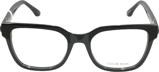 Tailor Made 15274 C1 Women's Square Black Prescription Eyeglass Frames