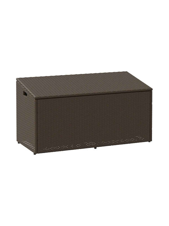 vidaXL Outdoor Storage Box Brown L110xW50xH58cm