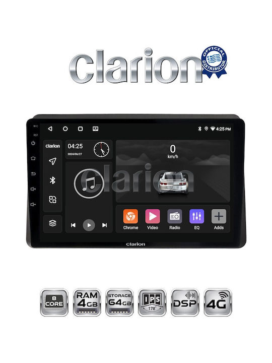 Clarion Car Audio System for Opel Movano Renault Master Nissan NV400 2021 (Bluetooth/USB/WiFi/GPS/Apple-Carplay/Android-Auto)