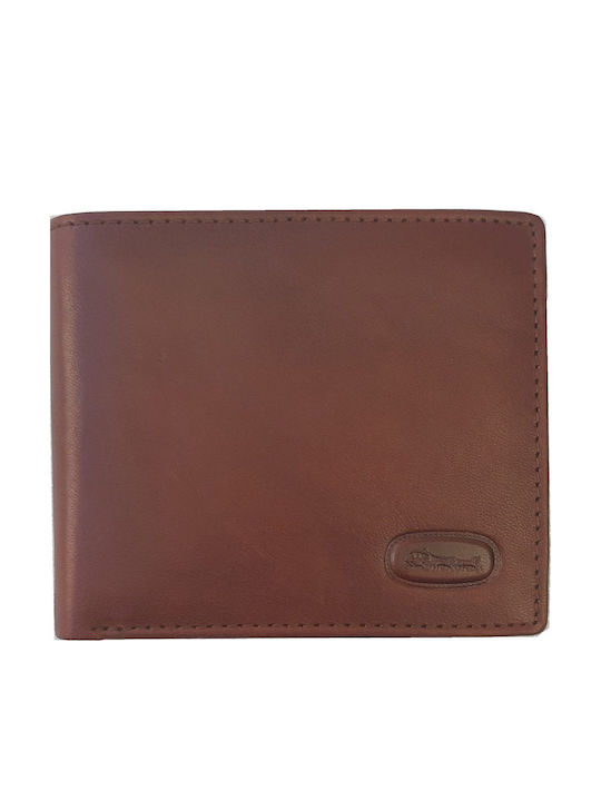 Leather Men's Wallet Classic with RFID Brown