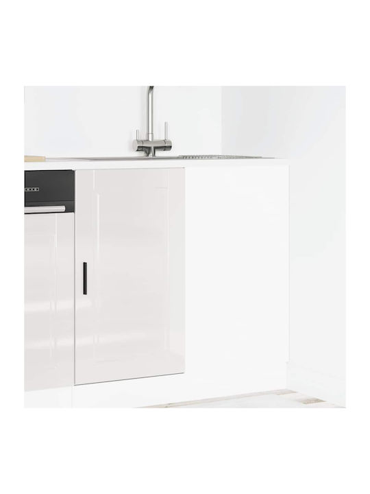 Dulap de Colț pardoseală Alb 86x46x81.5buc