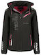 3 în 1 de Iarnă Jachetă Softshell Impermeabilă și Rezistentă la Vânt Black, Pink