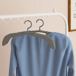 vidaXL Clothes Hanger Gray 3102981 10pcs