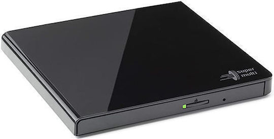 Hitachi-LG Data Storage Външен Оптично устройство Запис/Четене DVD/CD за Настолен Компютър Черен