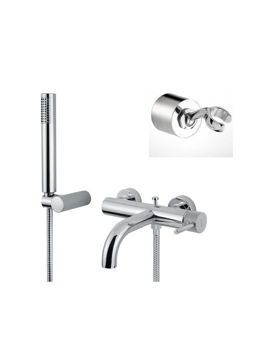 Armando Vicario Industrial Mixing Bathtub Shower Faucet Complete Set