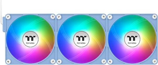 Thermaltake CT120 EX Ventilator Pentru Carcasă Lamă Inversată (2000rpm / 65.82cfm) cu Iluminare ARGB și Conexiune 4-Pin PWM Albastru Hydrangea