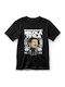 Παιδικό T-shirt Black Nikola Tesla