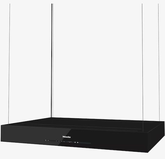 Miele DA 6708 D Aura Απορροφητήρας Νησίδα 100cm Μαύρος