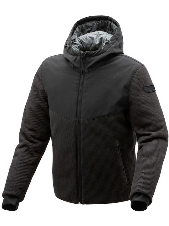 Bormio Knit Winter Men's Motorcycle Jacket Waterproof Black