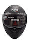 Matt Black Motorcycle Helmet Full Face with Sunvisor