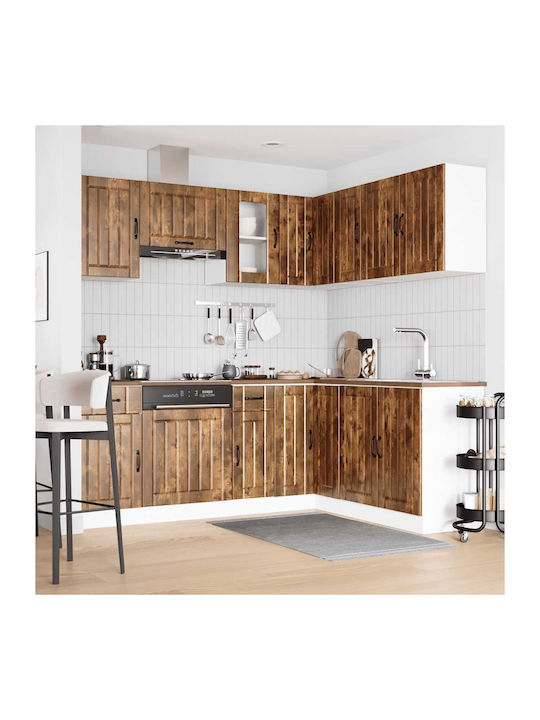 Lucca Kitchen Cabinet Set Wall & Floor Smoky Oa...