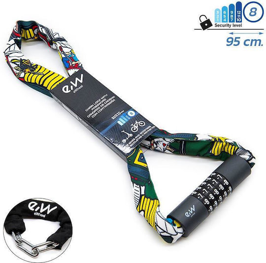 Ewheel Schloss 95cm Elektroroller Fahrräder Kombination Graffiti Stoffbezug Ewlk022