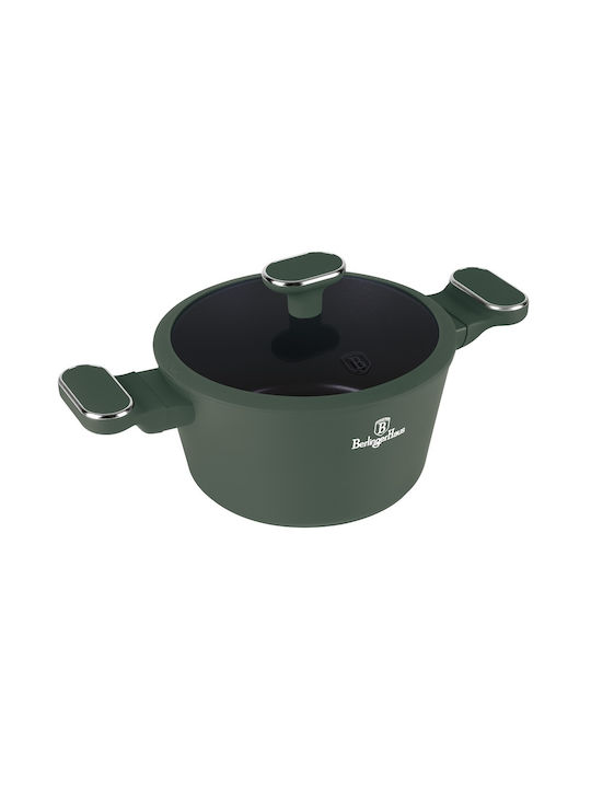 Berlinger Haus Matte Green Collection Deep Pot made of Aluminum 4.1lt / 24cm