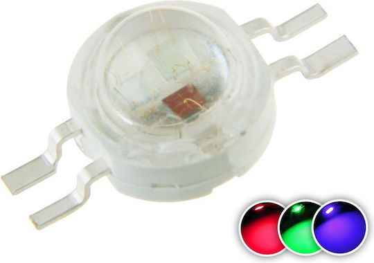 Ανταλλακτικό Led Chip Smd 3w Rgb 3x1w 350ma 4pin