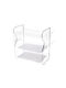 Rosberg Metallisches Silber Geschirrabtropfer & Abtropfgitter 43x24x45cm