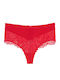 Γυναικείο Slip με Δαντέλα Rojo